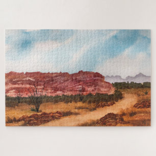 Rote Felsen Wüstenlandschaft Puzzle