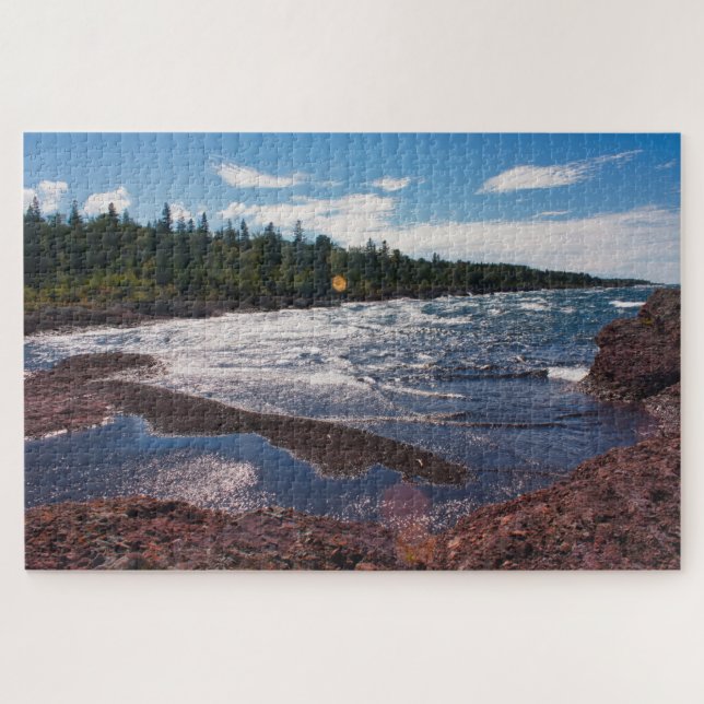 Rote Felsenküste – Lake Superior, O.P. Puzzle (Horizontal)