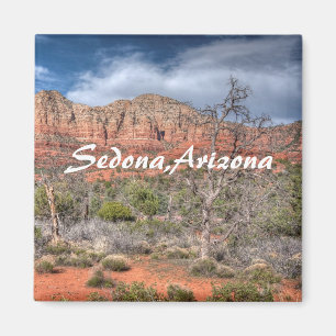 Rote Felslandschaft Sedona Arizona Magnet