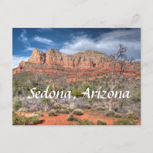 Rote Felslandschaft Sedona Arizona Postkarte