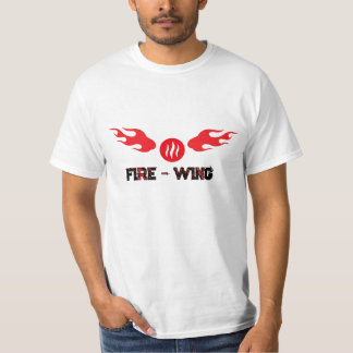 Rote Feuerball-Flügel Grafik Schnelligkeit & Renne T-Shirt