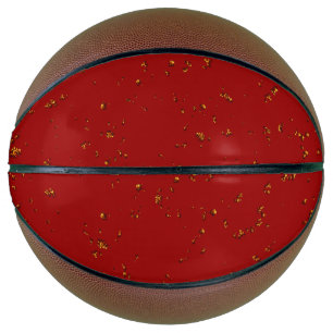 Rote Feuerstrahlen überlagern Ihr Foto Basketball