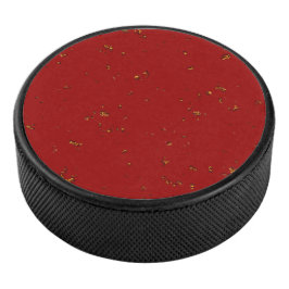 Rote Feuerstrahlen überlagern Ihr Foto Eishockey Puck