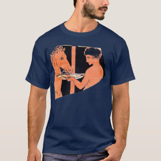 Rote Figur Töpfereien einer Jugend, die seine h T-Shirt