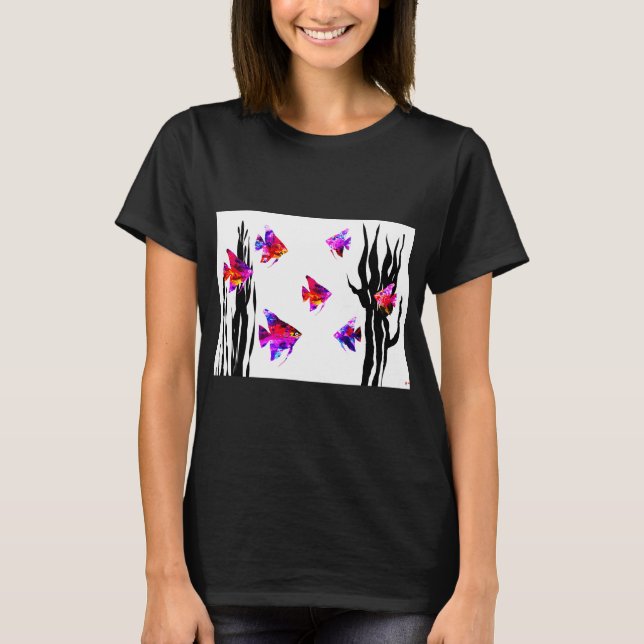 Rote Fische T-Shirt (Vorderseite)