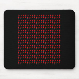 Rote-Flaggen-Meme-Liebhaber Trendig Lustig Sozial Mousepad