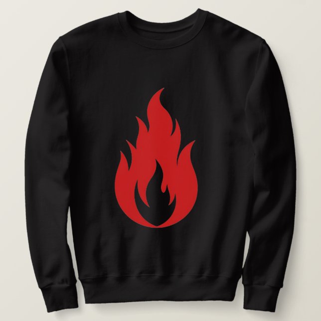 Rote Flamme Sweatshirt (Design vorne)