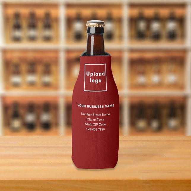 Rote Flasche für die Handelsmarke Cooler Flaschenkühler (Build brand name awareness. Your business brand on red bottle cooler.)