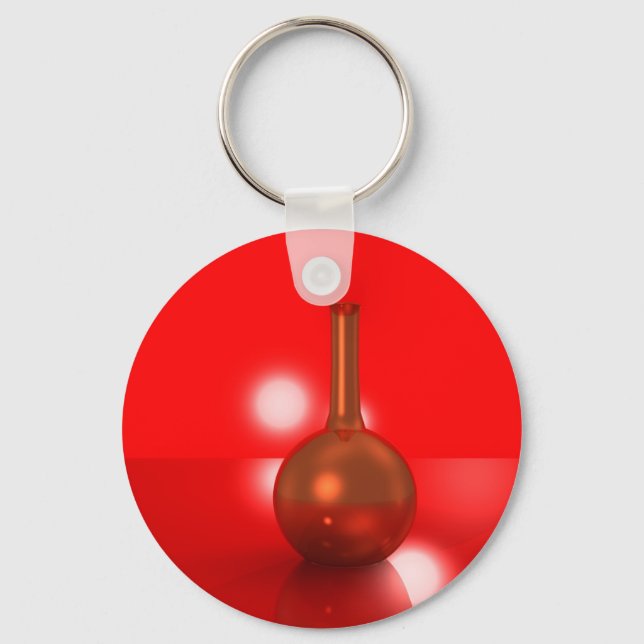 rote Flasche Schlüsselanhänger (Vorderseite)