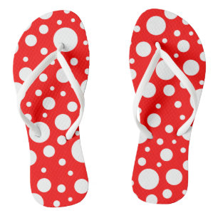 Rote Flecken Flip Flops