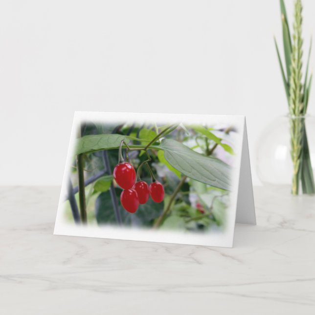 rote Flecken im Herbst Karte (Vorderseite)