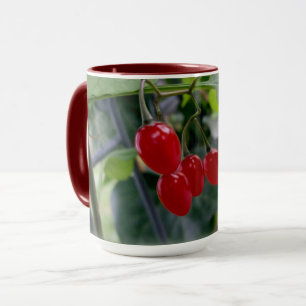 rote Flecken im Herbst Tasse
