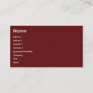 Rote Fliese - Geschäft Visitenkarte