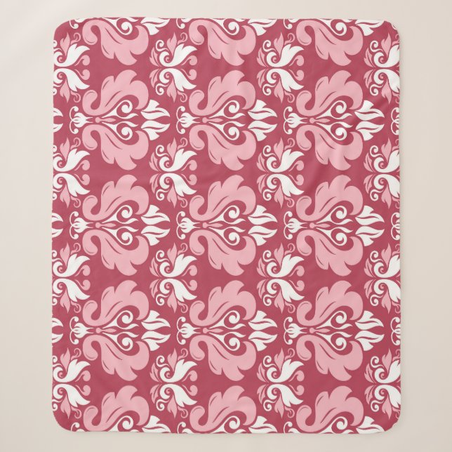 Rote Flora: Blassbeige Nahtlos Sherpadecke (Vorderseite)