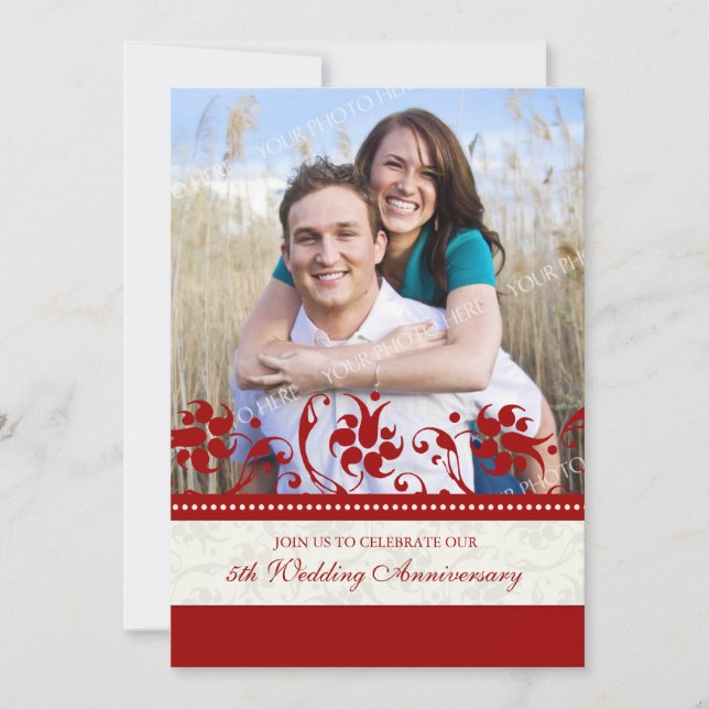 Rote Flora Foto 5. Jahrestag Einladung (Vorderseite)