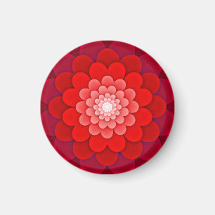 Rote Flora Mandala-58566 Magnet