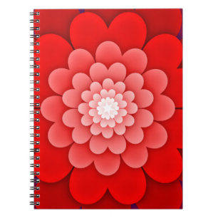 Rote Flora Mandala-58566 Notizblock