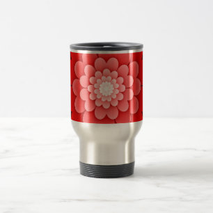 Rote Flora Mandala-58566 Reisebecher