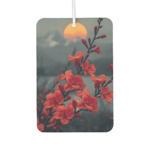 Rote Floral Mond Handyhülle Elegante rote Blüten Autolufterfrischer
