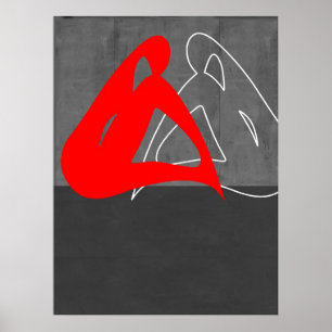 Rote Frau Poster