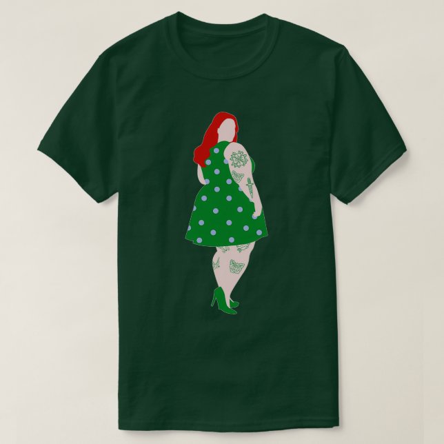 Rote Frauen T-Shirt (Design vorne)