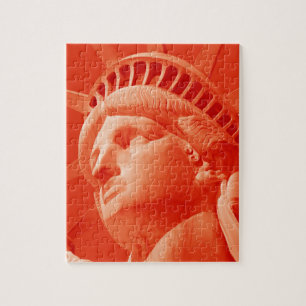 Rote Freiheitsstatue Puzzle