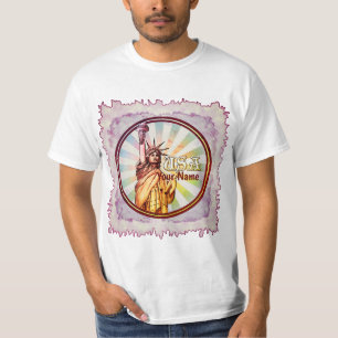 Rote Freiheitsstatue T - Shirt