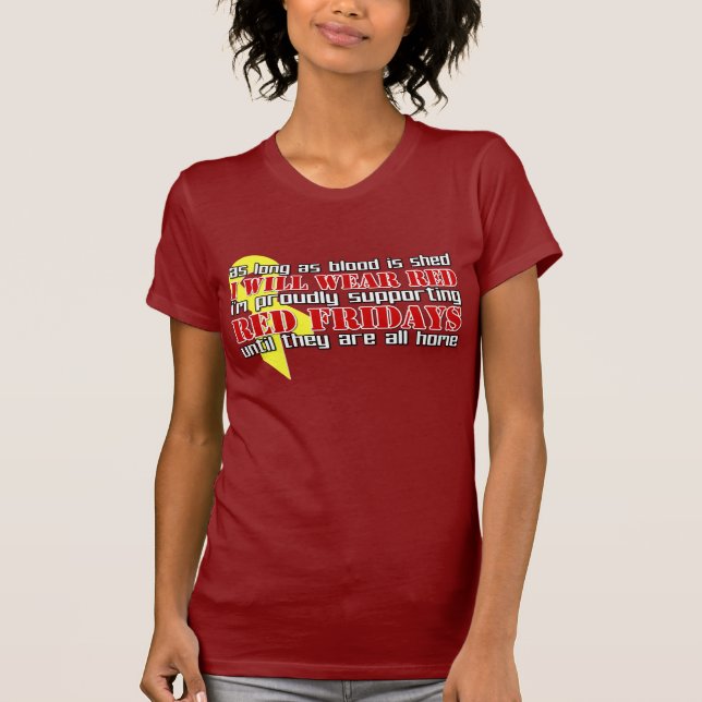 Rote Freitag T-Shirt (Vorderseite)