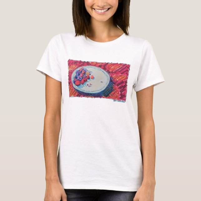 Rote Früchte-Schale T-Shirt (Vorderseite)