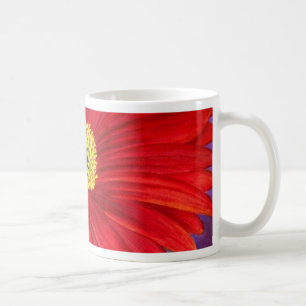 Rote Gänseblümchen Gerber Blumen-Malerei-Kunst - Tasse