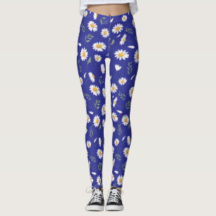 Rote Gänseblümchen-Marienkäfer-Blumengarten-Leggin Leggings