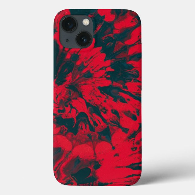 Rote Gefärbte Krawatte Case-Mate iPhone Hülle (Rückseite)