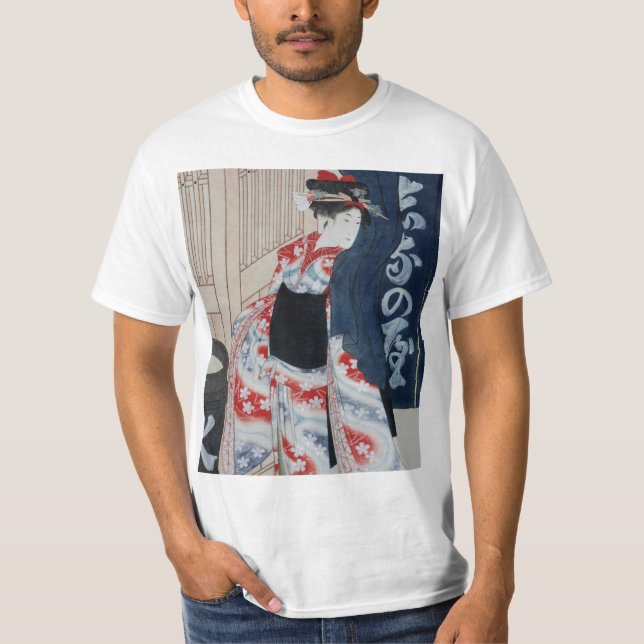 Rote Geisha T-Shirt (Vorderseite)