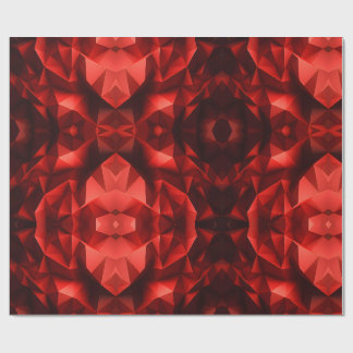 Rote geometrische Formen Geschenkpapier