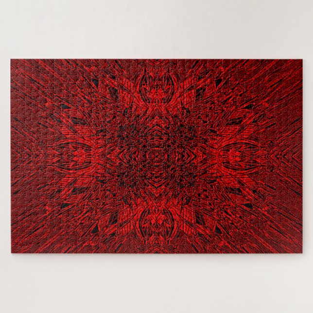 Rote Gerbera Puzzle (Horizontal)