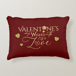 Rote Geschenke zum Valentinstag Dekokissen