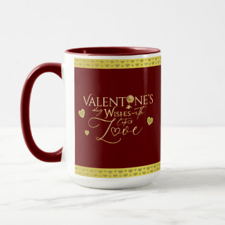 Rote Geschenke zum Valentinstag Tasse