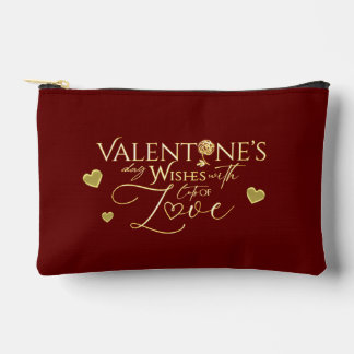 Rote Geschenke zum Valentinstag Zubehörtasche