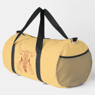 Rote Ghost Dance Büffel Linie Tannenduft-Duffel-Ta Duffle Bag