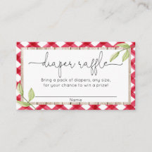 Rote Gingham-Grillen Sommerpreisverlosung