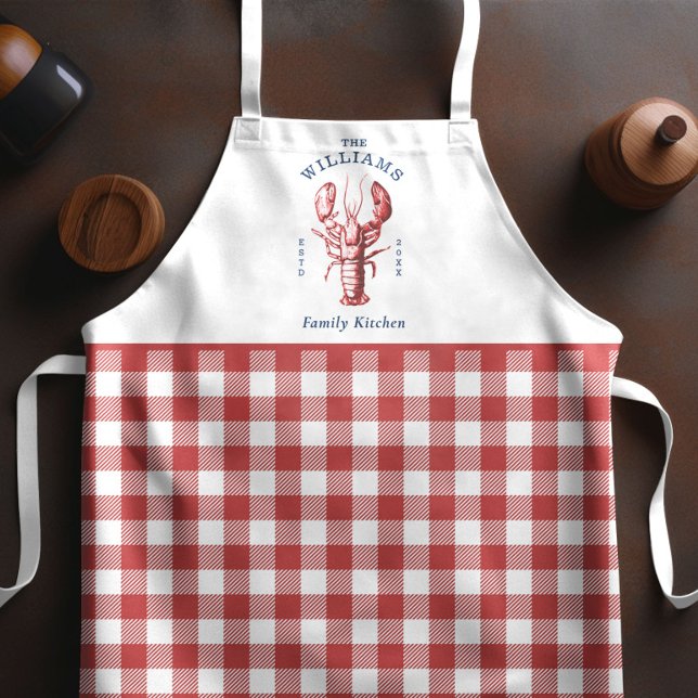 Rote Gingham-Schürze Schürze (Von Creator hochgeladen)