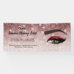 Rote Glasien Augen Makeup artist Banner