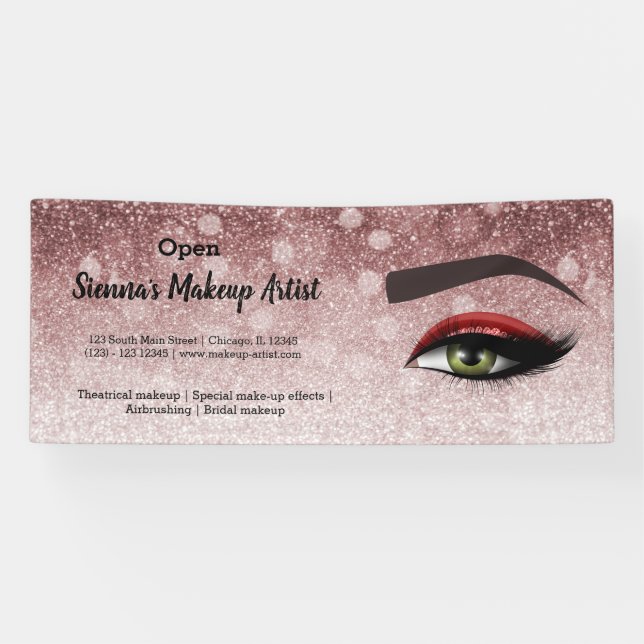 Rote Glasien Augen | Makeup artist Banner (Horizontal)