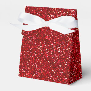 Rote Glitter-Weihnachts-Partygeschenkboxen Geschenkschachtel