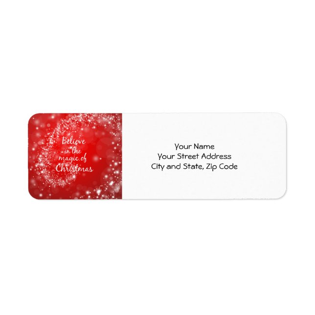 Rote Glitzern mit Weihnachts-Zauberangebot (Vorne)