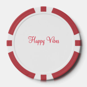 Rote glückliche Villen Urlaub einfache minimale Ka Pokerchips