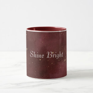 Rote Gold Sterne Weihnachten Tasse