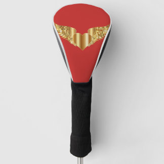 Rote, goldene Flügel Golf Headcover
