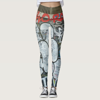 Rote Graffiti Leggings