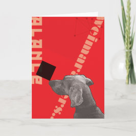 ROTE GRAFIKWEIM BLANK GREETKARTE MIT ENVELOPE KARTE